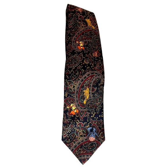 Winnie The Pooh Paisley Vintage Tie Piglet Eyore Milne & AA Shepherd - Picture 2 of 7